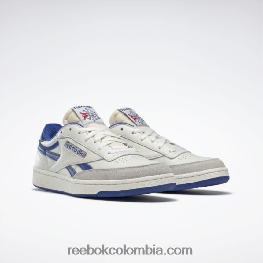 hombres tiza/colegial real/rojo excelente club c venganza de los zapatos de los hombres de la vendimia Reebok D260LP1029