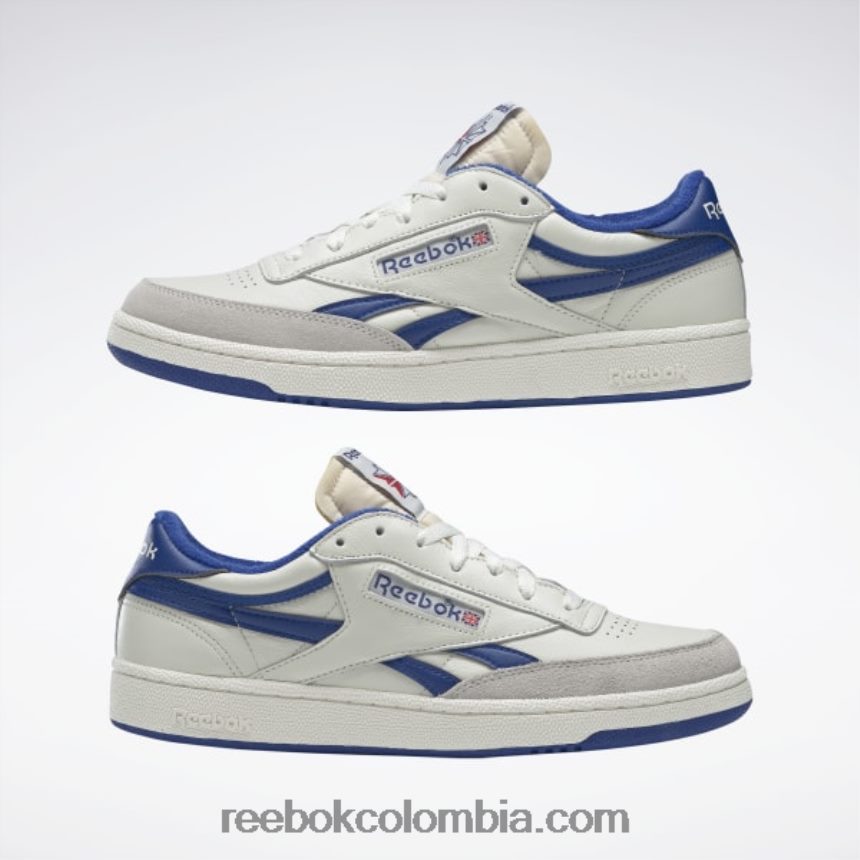 hombres tiza/colegial real/rojo excelente club c venganza de los zapatos de los hombres de la vendimia Reebok D260LP1029
