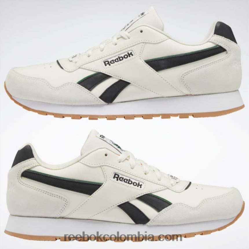 hombres tiza/verde cañada/negro zapatillas de hombre clásicas harman run Reebok D260LP1318