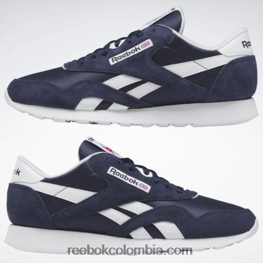hombres vector azul marino/ftwr blanco zapatos clásicos de nailon para hombre Reebok D260LP1083