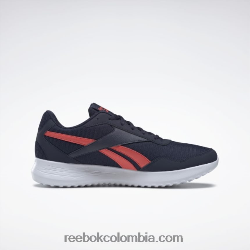 hombres azul marino vectorial/llamarada seminaranja/ftwr blanco zapatillas de running para hombre energen lite Reebok D260LP1084