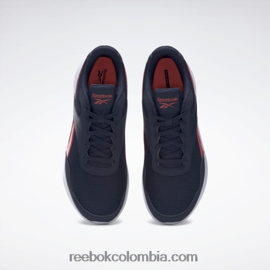 hombres azul marino vectorial/llamarada seminaranja/ftwr blanco zapatillas de running para hombre energen lite Reebok D260LP1084