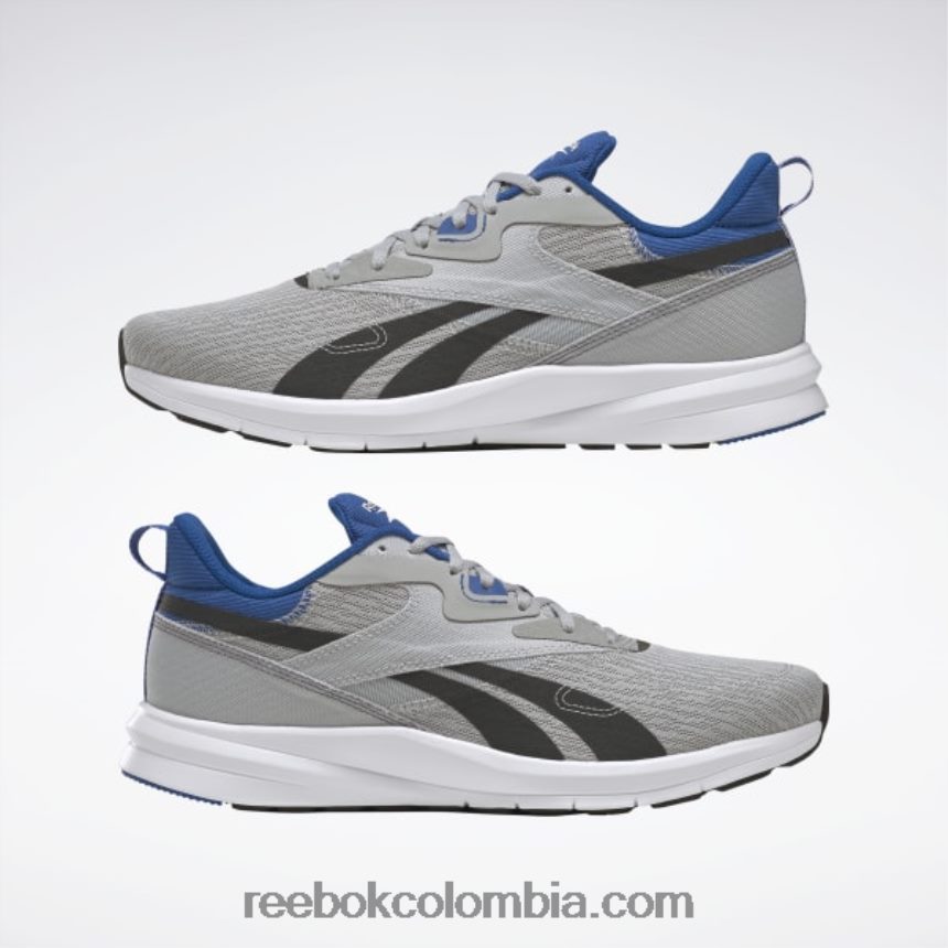hombres gris puro 3/gris puro 8/azul vectorial zapatillas runner 4 4e hombre Reebok D260LP1198