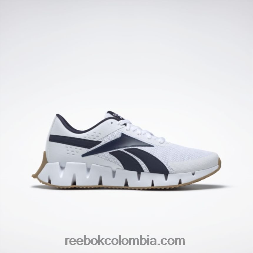 hombres ftwr blanco/vector azul marino/reebok rubber gum-04 zapatillas zig dynamica 2 hombre Reebok D260LP1038
