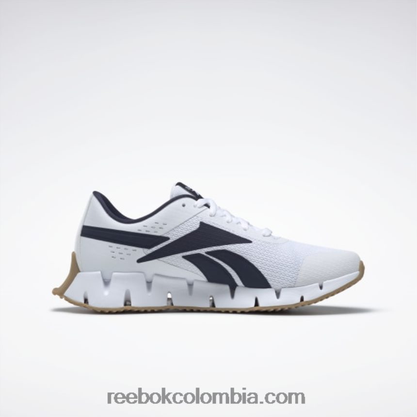 hombres ftwr blanco/vector azul marino/reebok rubber gum-04 zapatillas zig dynamica 2 hombre Reebok D260LP1038