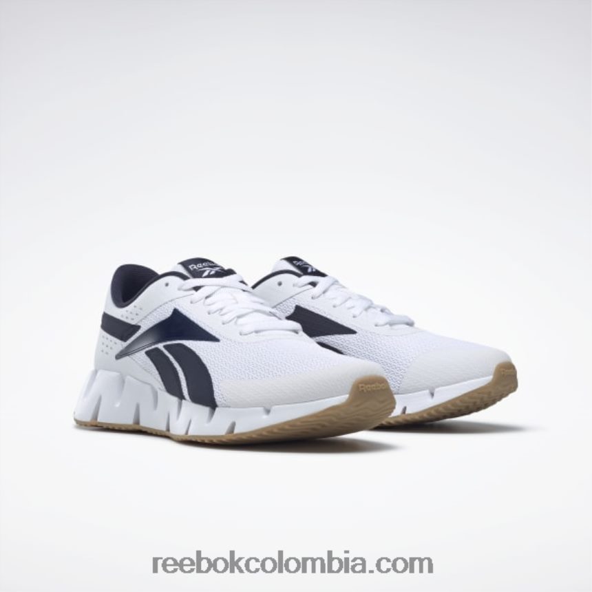hombres ftwr blanco/vector azul marino/reebok rubber gum-04 zapatillas zig dynamica 2 hombre Reebok D260LP1038