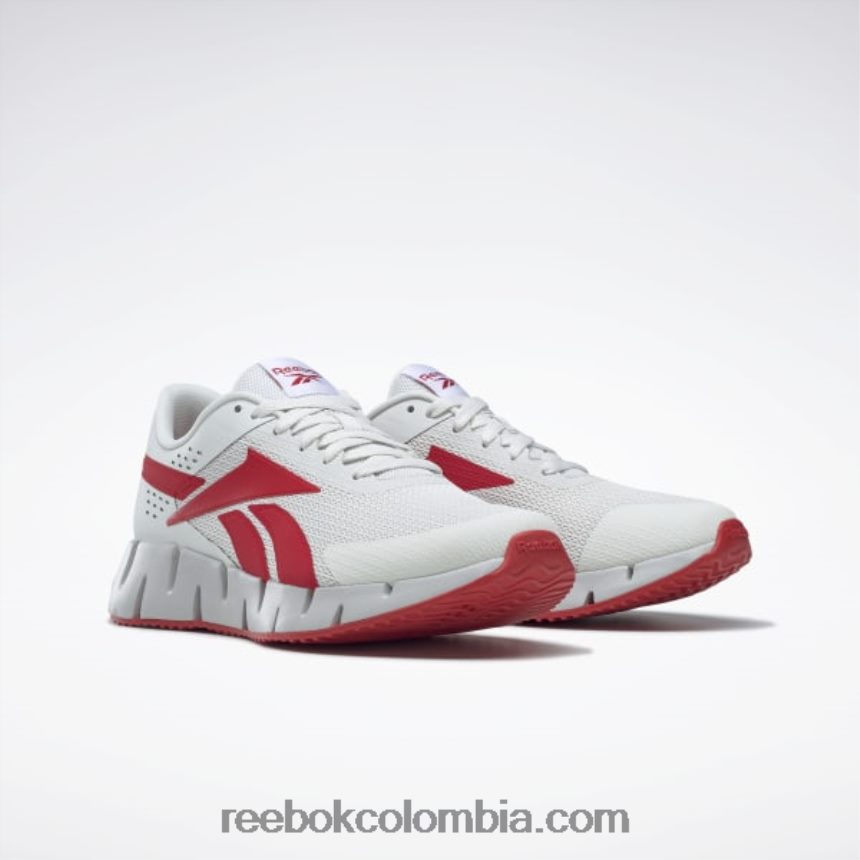 hombres gris puro 1/rojo vectorial/gris puro 2 zapatillas zig dynamica 2 hombre Reebok D260LP1076