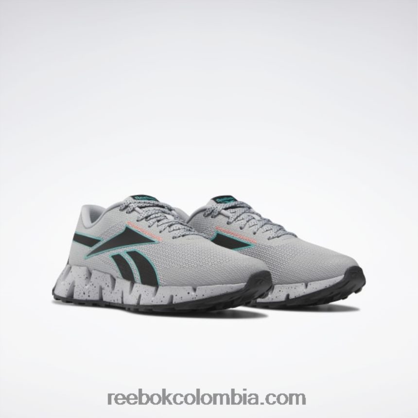 hombres gris puro 3/verde azulado clásico/llamarada naranja zapatillas zig dynamica 2 adventure hombre Reebok D260LP1158