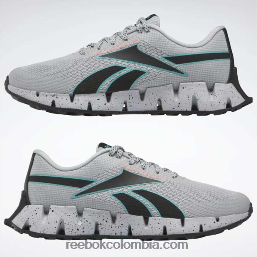 hombres gris puro 3/verde azulado clásico/llamarada naranja zapatillas zig dynamica 2 adventure hombre Reebok D260LP1158