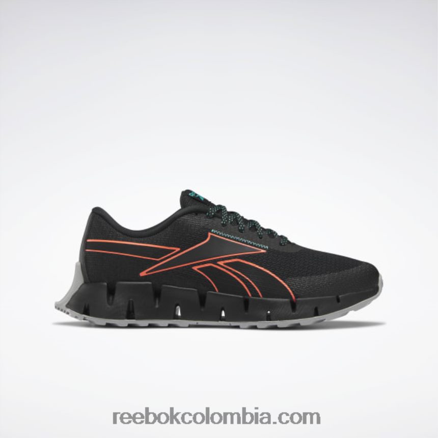 hombres negro básico/llamarada naranja/verde azulado clásico zapatillas zig dynamica 2 adventure hombre Reebok D260LP1105