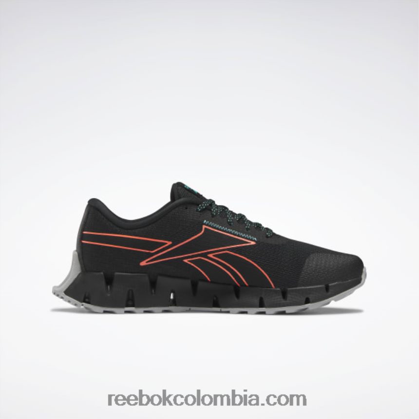 hombres negro básico/llamarada naranja/verde azulado clásico zapatillas zig dynamica 2 adventure hombre Reebok D260LP1105