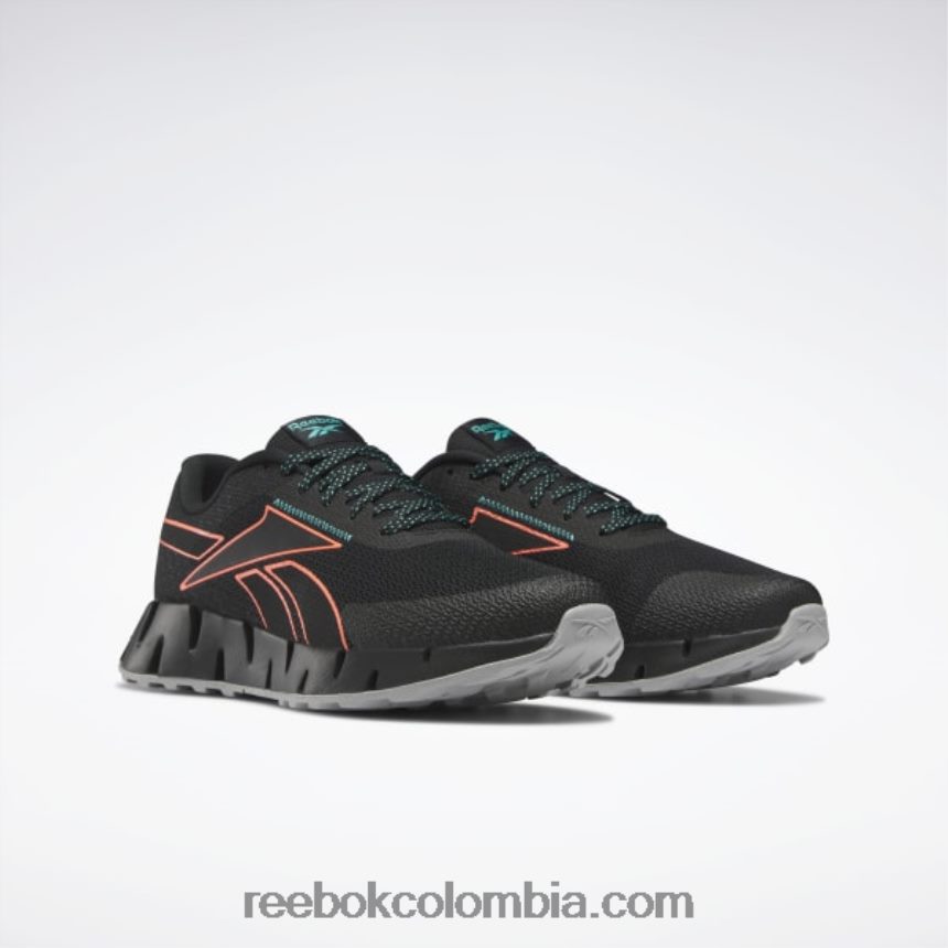 hombres negro básico/llamarada naranja/verde azulado clásico zapatillas zig dynamica 2 adventure hombre Reebok D260LP1105