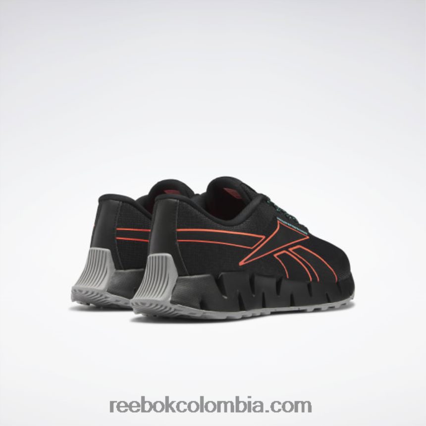 hombres negro básico/llamarada naranja/verde azulado clásico zapatillas zig dynamica 2 adventure hombre Reebok D260LP1105