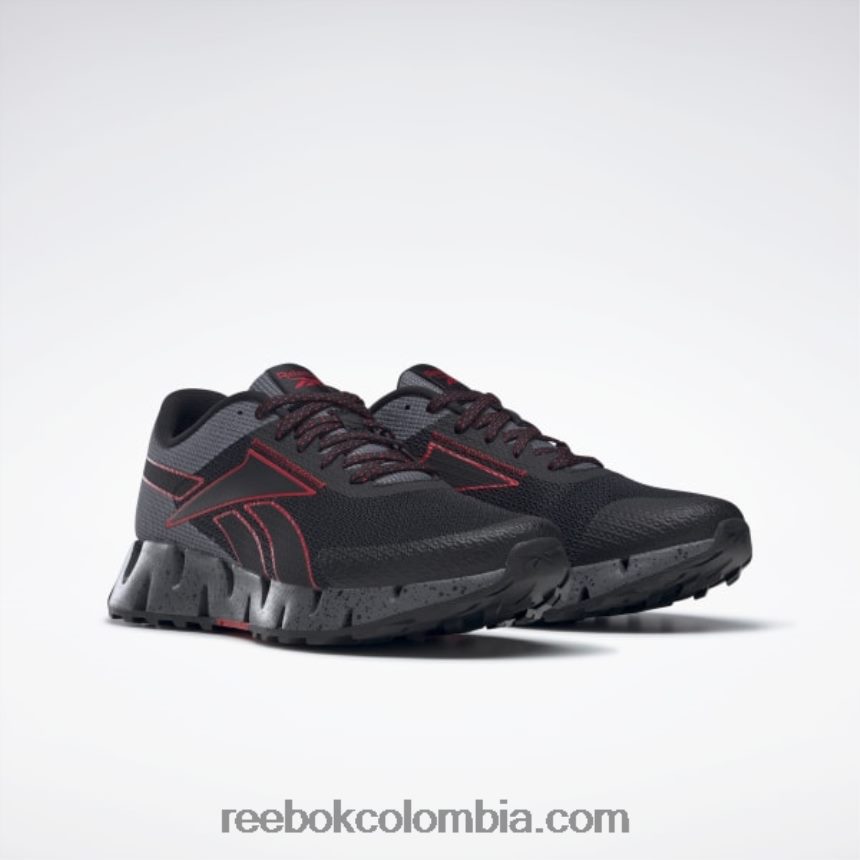 hombres negro núcleo/rojo vector/gris frío 6 zapatillas zig dynamica 2 adventure hombre Reebok D260LP1058