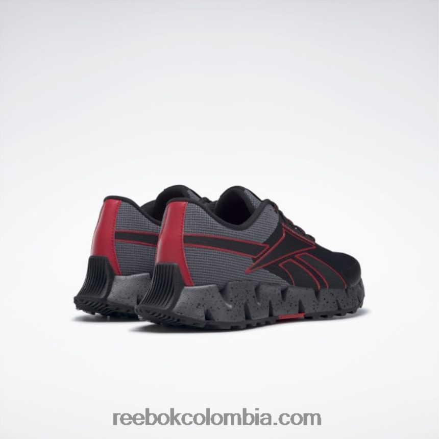 hombres negro núcleo/rojo vector/gris frío 6 zapatillas zig dynamica 2 adventure hombre Reebok D260LP1058