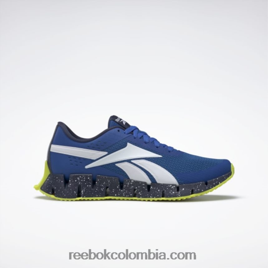 hombres vector azul/vector azul marino/amarillo ácido zapatillas zig dynamica 2 hombre Reebok D260LP1333