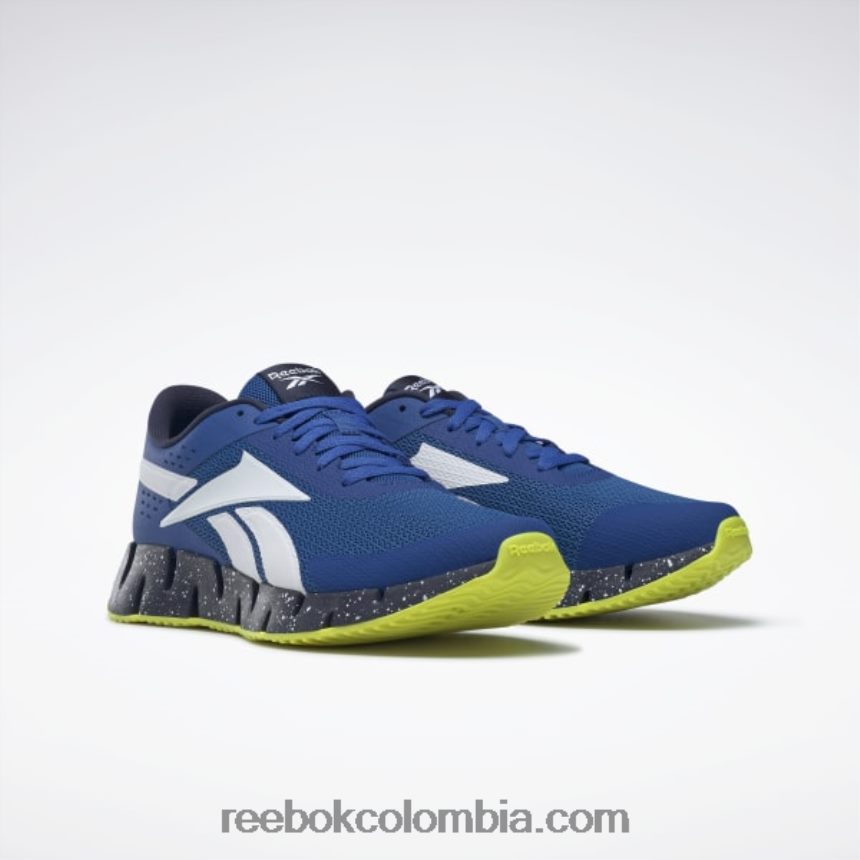 hombres vector azul/vector azul marino/amarillo ácido zapatillas zig dynamica 2 hombre Reebok D260LP1333