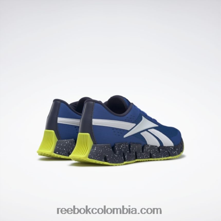 hombres vector azul/vector azul marino/amarillo ácido zapatillas zig dynamica 2 hombre Reebok D260LP1333