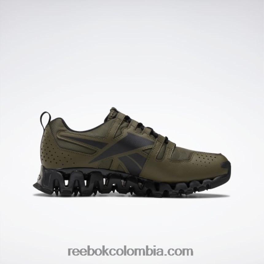 hombres verde militar/núcleo negro/ftwr blanco zapatillas zigwild trail 6 hombre Reebok D260LP1050