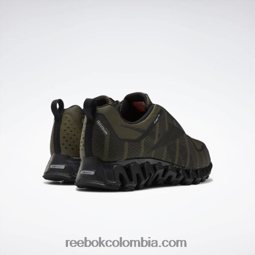 hombres verde militar/núcleo negro/ftwr blanco zapatillas zigwild trail 6 hombre Reebok D260LP1050