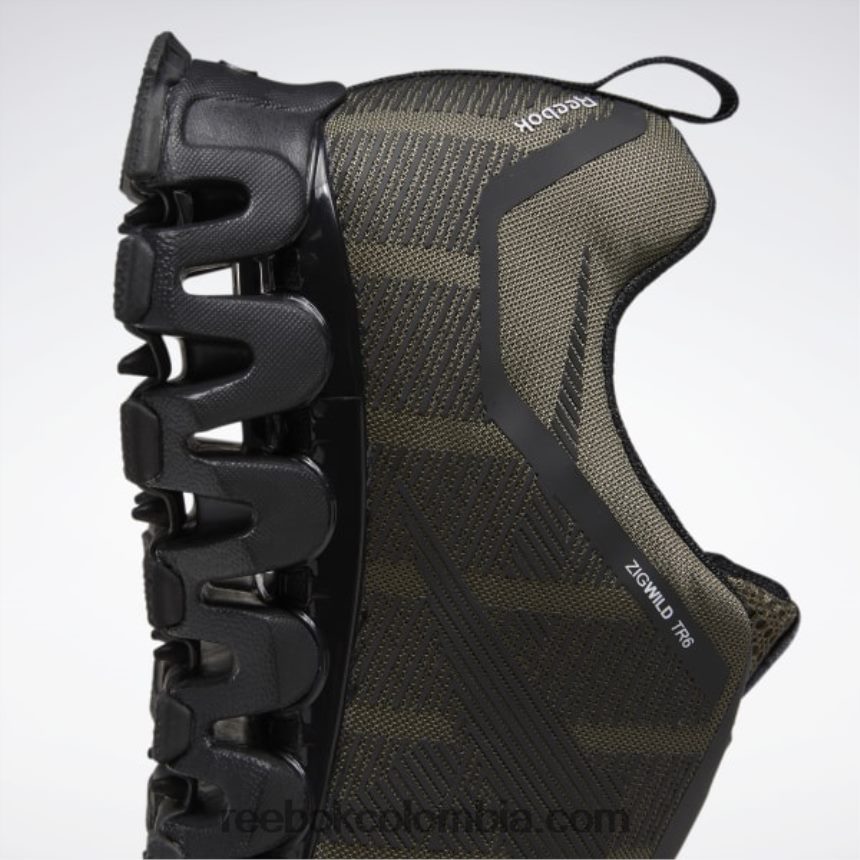 hombres verde militar/núcleo negro/ftwr blanco zapatillas zigwild trail 6 hombre Reebok D260LP1050