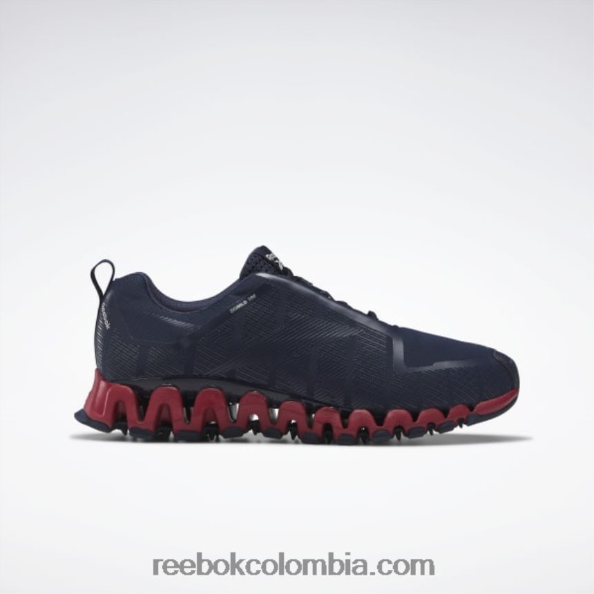hombres azul marino vectorial/rojo flash/gris puro 1 zapatillas zigwild trail 6 hombre Reebok D260LP1075