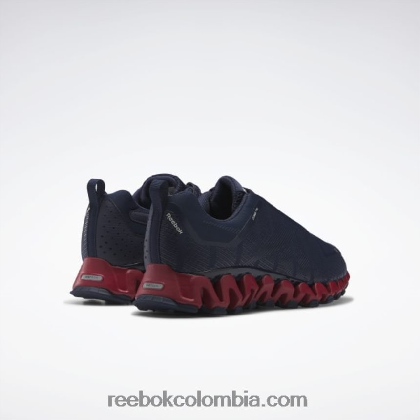hombres azul marino vectorial/rojo flash/gris puro 1 zapatillas zigwild trail 6 hombre Reebok D260LP1075