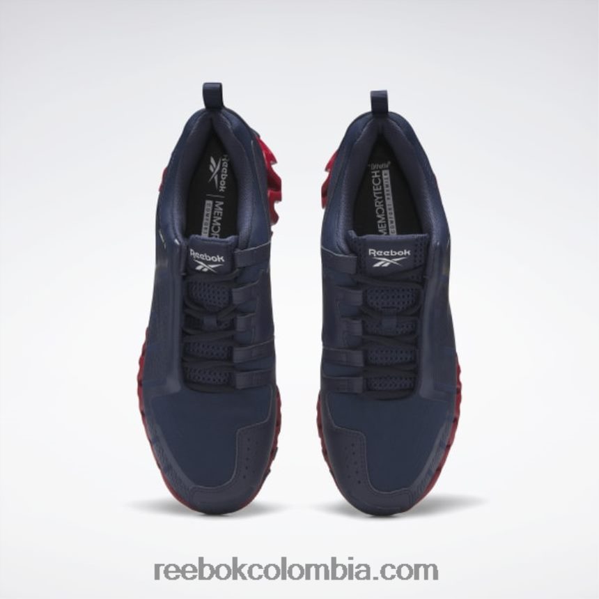 hombres azul marino vectorial/rojo flash/gris puro 1 zapatillas zigwild trail 6 hombre Reebok D260LP1075