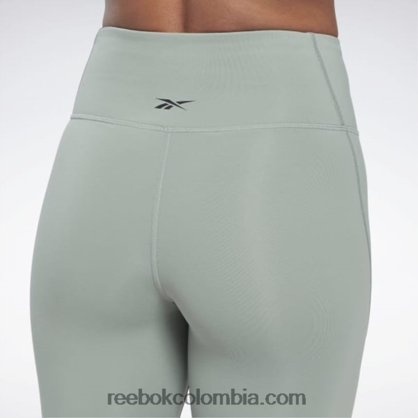 mujer armonía verde shorts ciclistas de tiro alto lux Reebok D260LP580