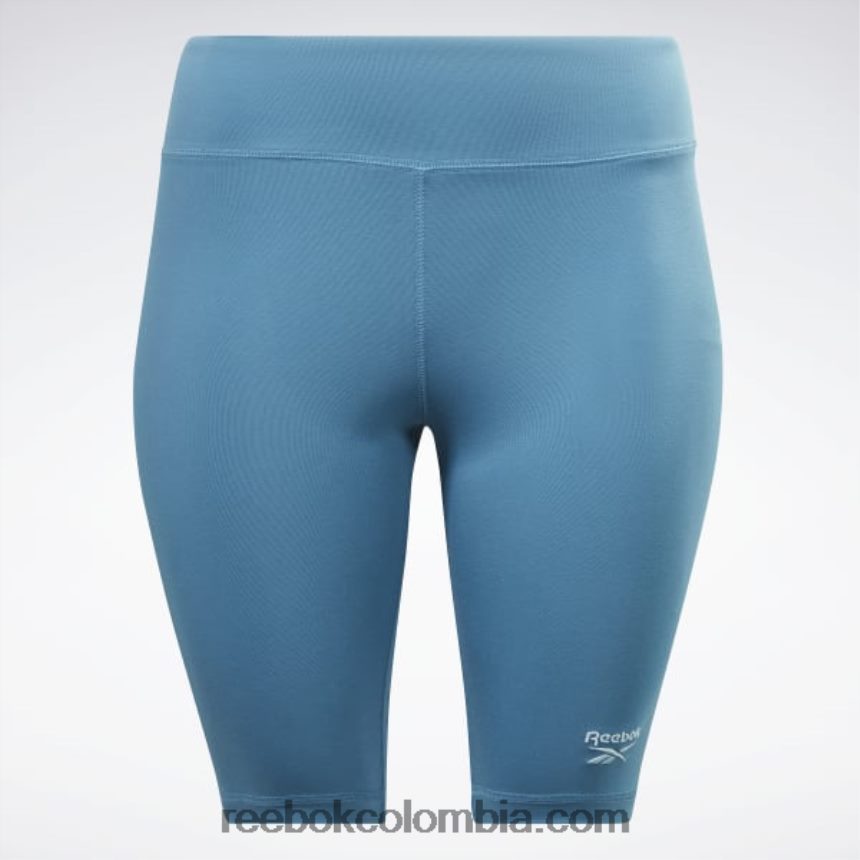 mujer azul acero s23-r shorts ajustados con logo de identidad (tallas grandes) Reebok D260LP697