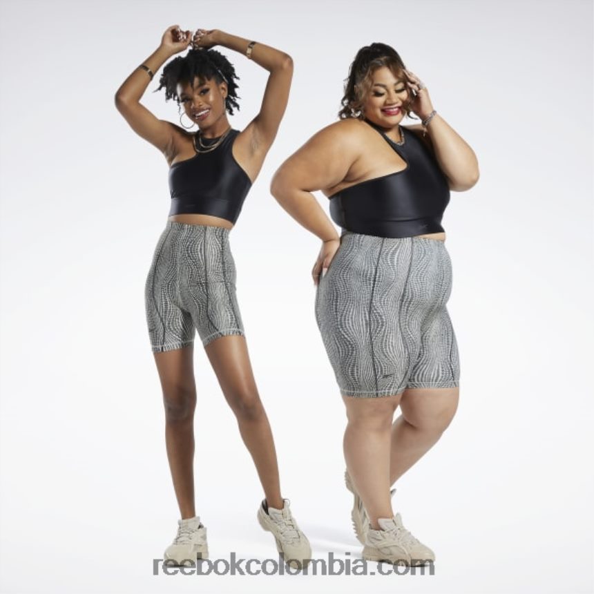 mujer beis moderno shorts tipo legging de talle alto cardi b (tallas grandes) Reebok D260LP568