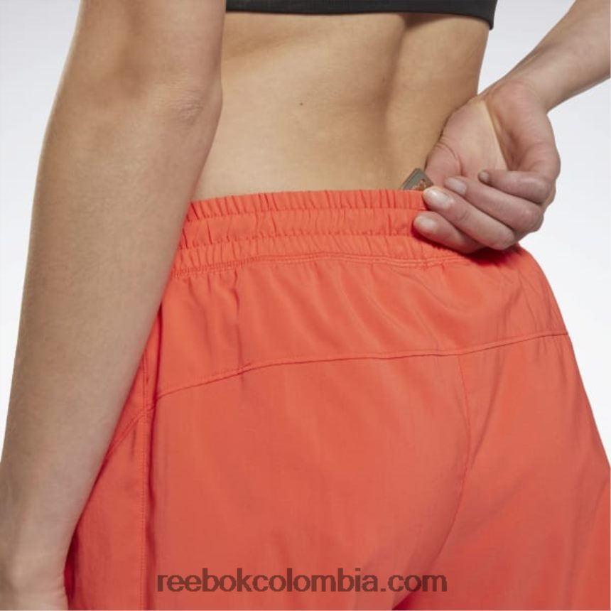 mujer bengala semi naranja Pantalones cortos para correr Reebok D260LP554