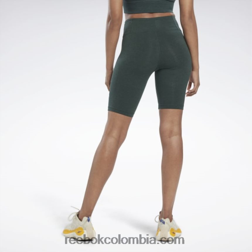 mujer bosque verde mel shorts ajustados con logo Reebok D260LP977