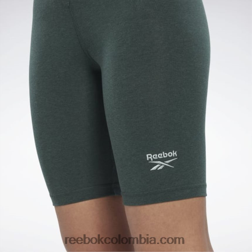 mujer bosque verde mel shorts ajustados con logo Reebok D260LP977