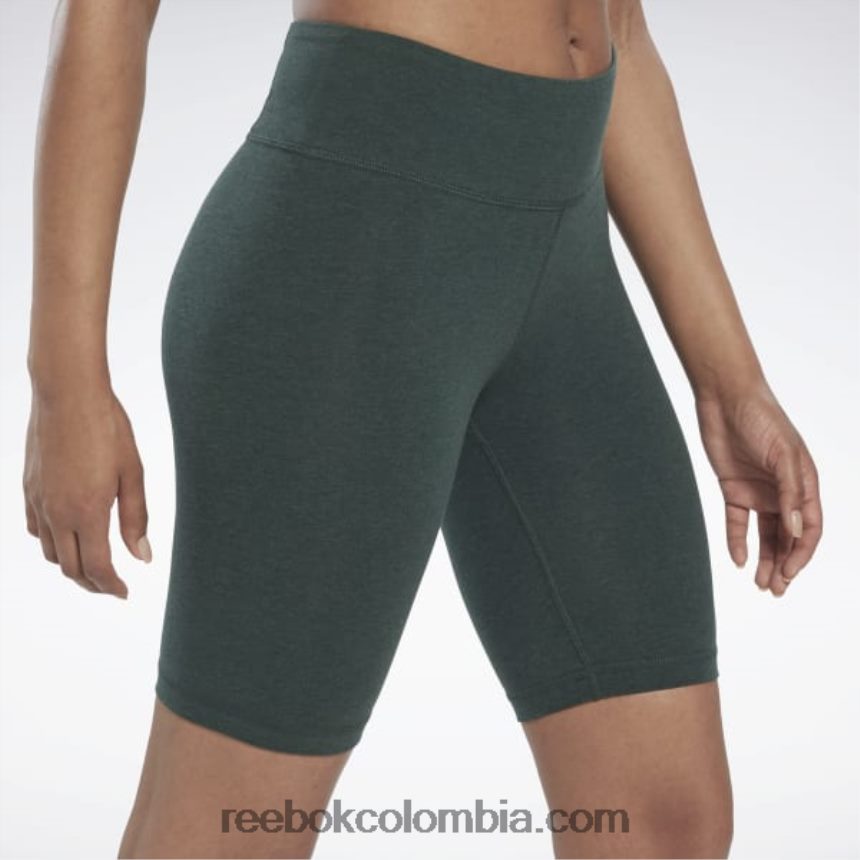 mujer bosque verde mel shorts ajustados con logo Reebok D260LP977