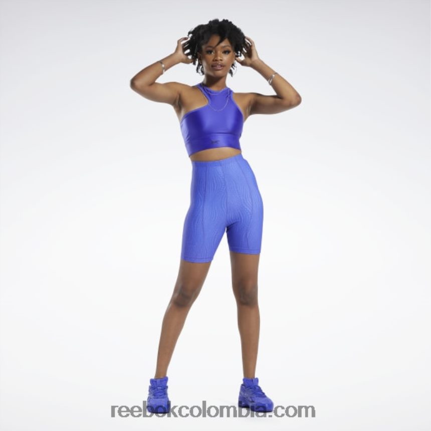 mujer última púrpura shorts tipo legging de talle alto cardi b Reebok D260LP721