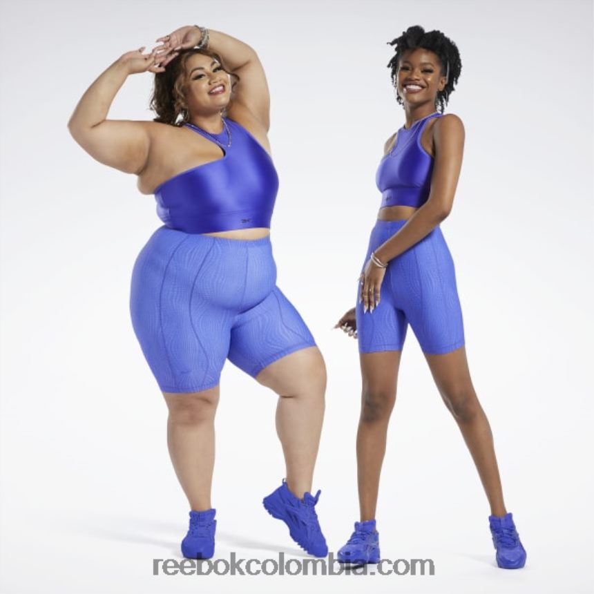 mujer última púrpura shorts tipo legging de talle alto cardi b Reebok D260LP721