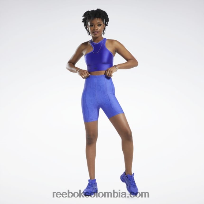 mujer última púrpura shorts tipo legging de talle alto cardi b Reebok D260LP721