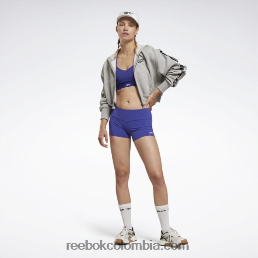 mujer morado negrita Pantalones cortos de United by Fitness Chase Reebok D260LP477