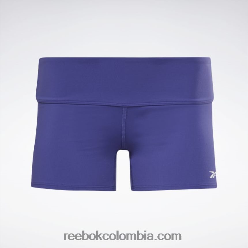 mujer morado negrita Pantalones cortos de United by Fitness Chase Reebok D260LP477