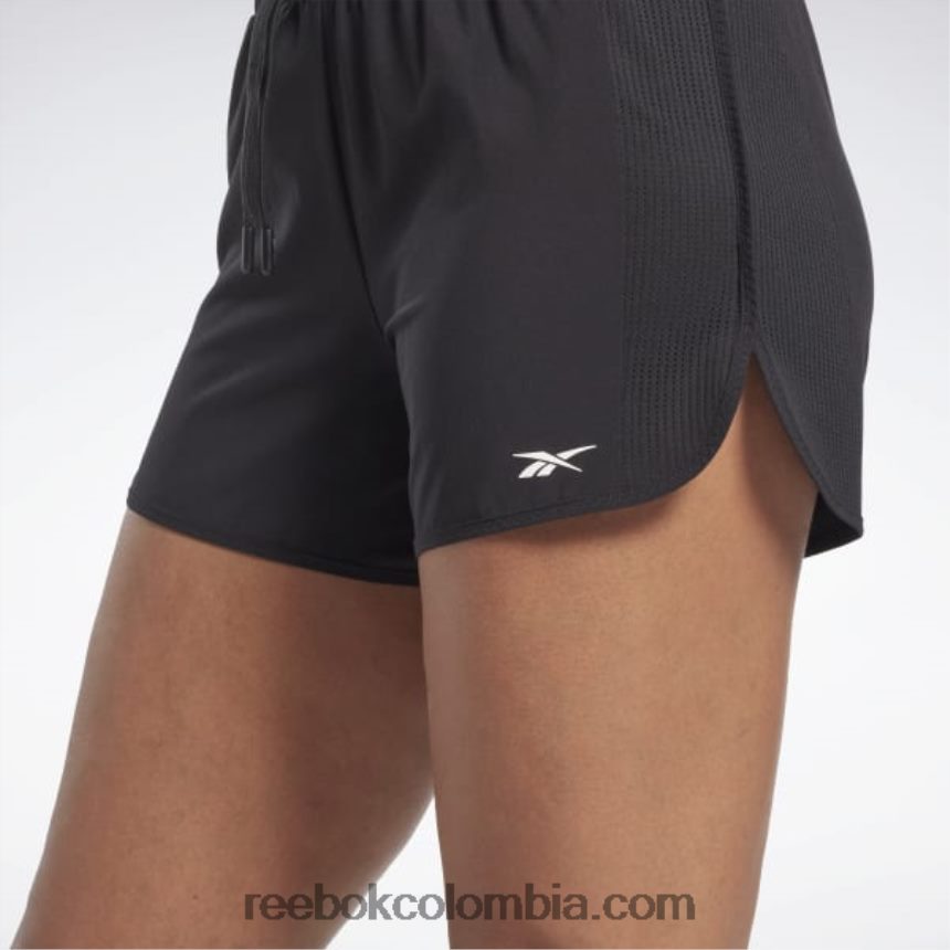 mujer negro pantalones cortos de atleta Reebok D260LP881
