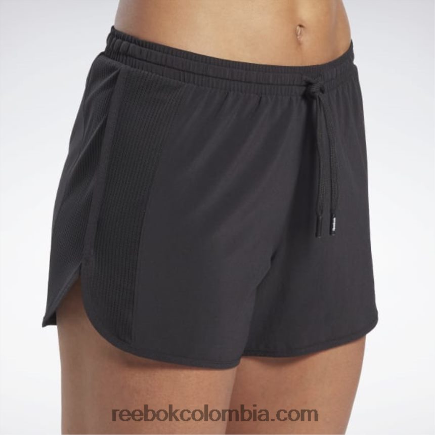 mujer negro pantalones cortos de atleta Reebok D260LP881