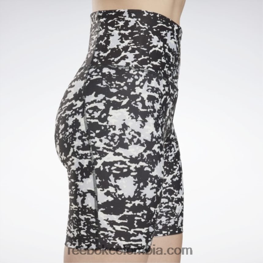 mujer negro shorts estilo safari modernos con motas Reebok D260LP640