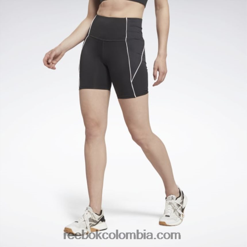 mujer noche negra shorts de poliéster listos para entrenar Reebok D260LP531