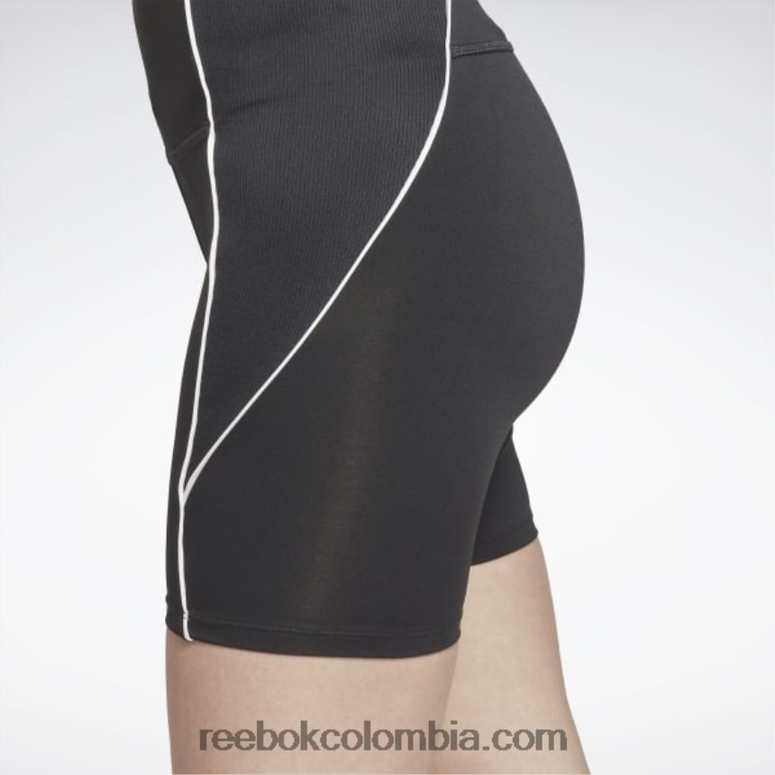 mujer noche negra shorts de poliéster listos para entrenar Reebok D260LP531