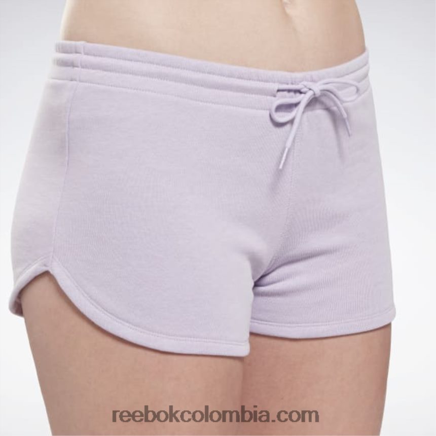 mujer oasis morado pantalones cortos de rizo francés de identidad Reebok D260LP569
