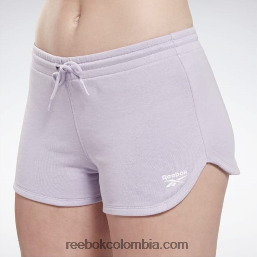mujer oasis morado pantalones cortos de rizo francés de identidad Reebok D260LP569