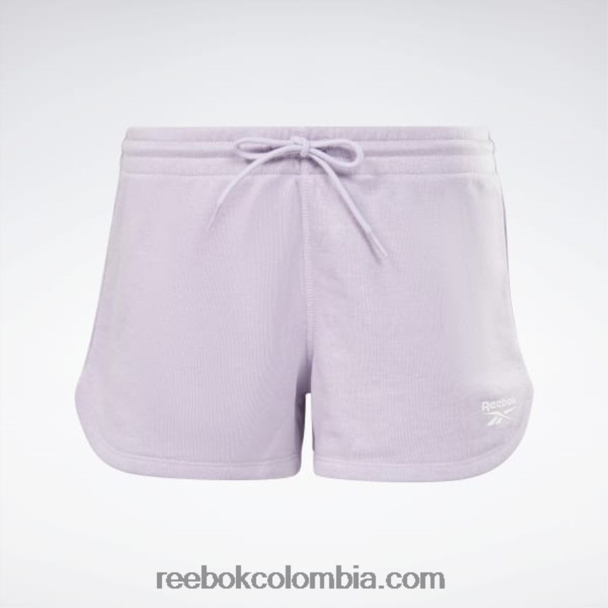 mujer oasis morado pantalones cortos de rizo francés de identidad Reebok D260LP569