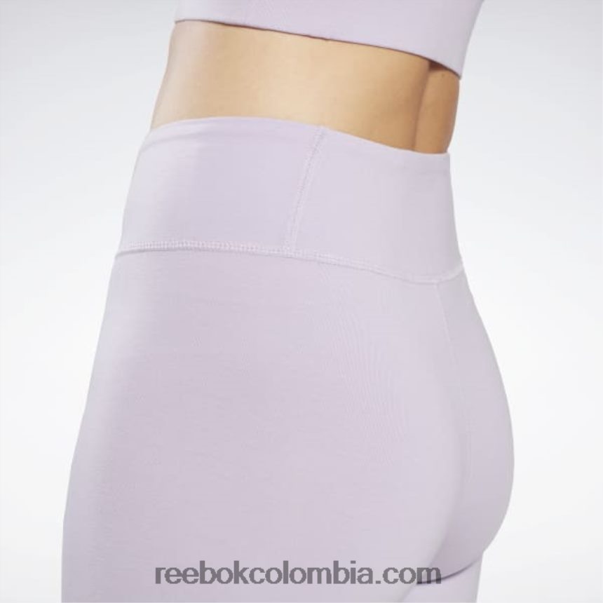 mujer oasis morado shorts ajustados con logo Reebok D260LP838