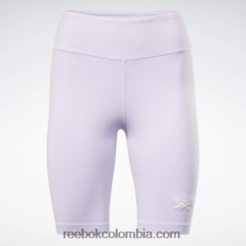 mujer oasis morado shorts ajustados con logo Reebok D260LP838